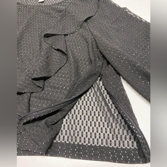 Bar III | Sheer Metallic Polka Dot Top - Picture 10 of 16